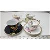 Image 1 : 4 Assorted teacups and saucers