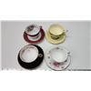 Image 2 : 4 Assorted teacups and saucers