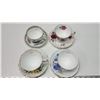 Image 2 : 4 Assorted teacups and saucers