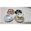 Image 1 : 4 Assorted teacups and saucers