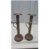 Image 1 : vintage copper candlesticks