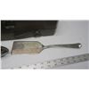 Image 3 : vintage silverware case + pie spoon and tongs