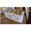 Image 2 : 81 MOR artillery shell metal ammo box - 23"x9"x10"H