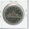 Image 2 : 1968 Nickel Dollar. Coin displays Doubling on G REGINA on Obverse. Proof Likie-65 with Cameo.