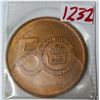1927 – 1977 Hudson Bay Mining & Smelting Co. Limited 50th Anniversary bronze medal. BU.