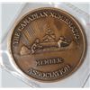 Image 2 : Louis “Scoop” Lewry Canadian Numismatic Association Presidential Medal 1987 – 1989 in bronze. BU.