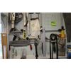 Image 3 : Peg board & assort. Carpentry tools, gauges, sawblades, 2- planers, saws, pin bob, drills & more