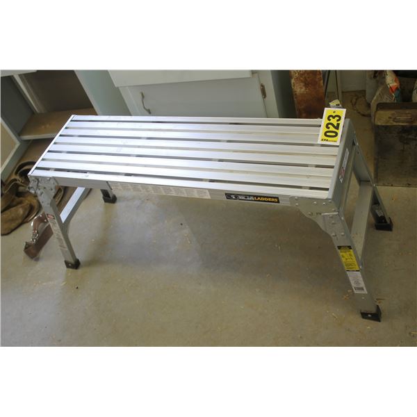 Folding alum. bench