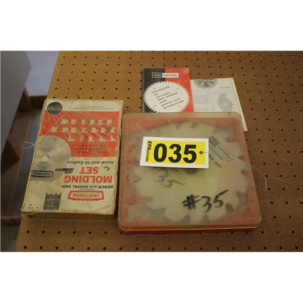 Radial saw blades & 8" Dado set