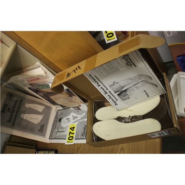 Leather chap patterns & leather moccasin pattern