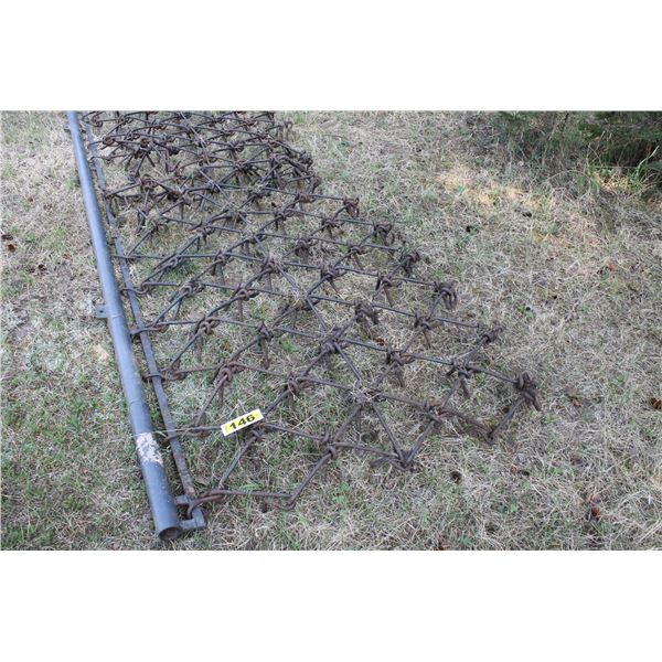 1- Set of chain harrows c/w draw bar