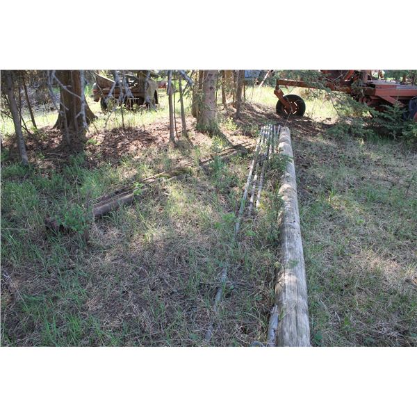 Galv pipe, power pole, steel drag and batt reel