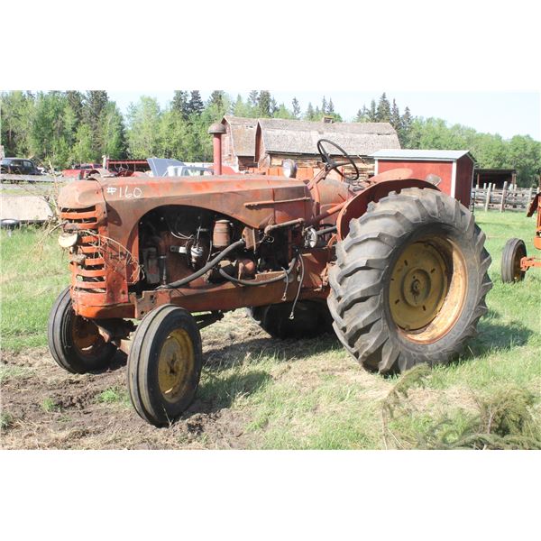 MH 44 tractor, sold for parts. good 16.9x30 tires