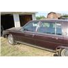 Image 12 : Approx. 1987 Cadillac Brougham, vinyl roof, full load velour interior, burgundy color, 4 door sedan,
