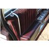 Image 15 : Approx. 1987 Cadillac Brougham, vinyl roof, full load velour interior, burgundy color, 4 door sedan,