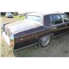 Image 9 : Approx. 1987 Cadillac Brougham, vinyl roof, full load velour interior, burgundy color, 4 door sedan,