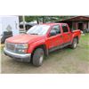 Image 1 : 2004 GMC Canyon, red pickup truck, 4x4, running 341,279km, # 1GTDT136748191003