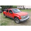 Image 5 : 2004 GMC Canyon, red pickup truck, 4x4, running 341,279km, # 1GTDT136748191003