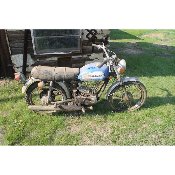 Kawasaki bush master motor bike (needs engine work)