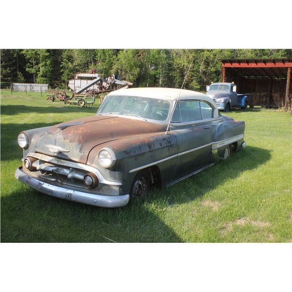 Approx. 1952 Chev Bel-air, 2 door hard top, 6 cyl. Standard, good original body, #303773468
