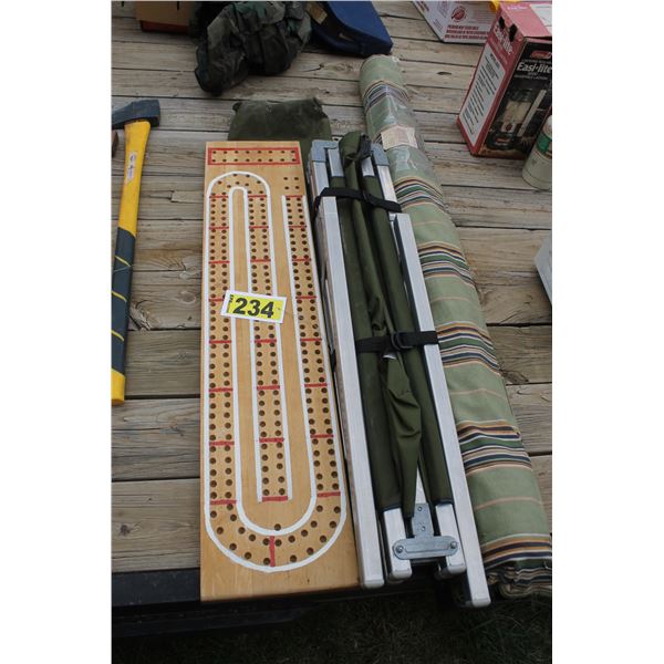 Crib board and camping items