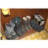 Image 4 : Inside office trailer- Approx. 12- Life jackets, winter and rubber boots