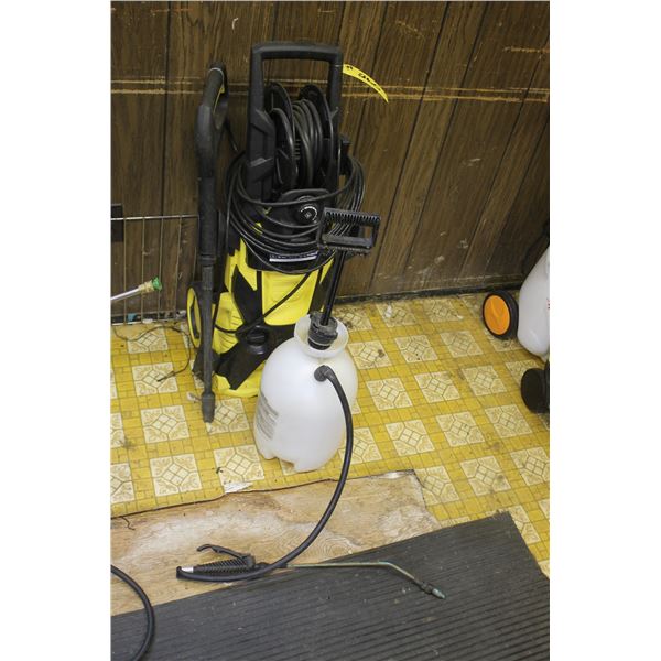 Small elec. Pressure washer and sprayer