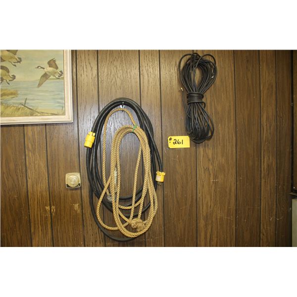 Lariat, ext. cord and cable