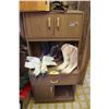 Image 1 : 4- Cowboy boots and shelving unit