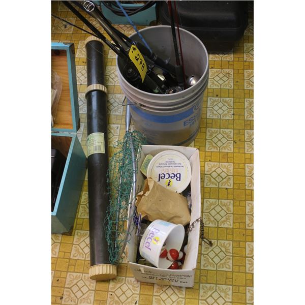 Fishing rods and fishing supplies