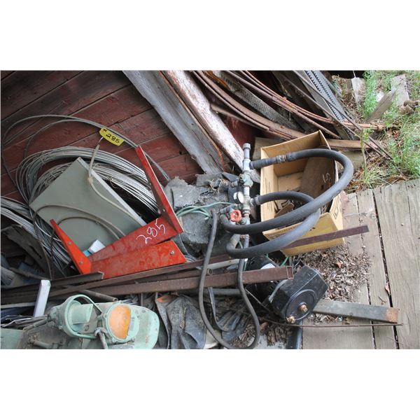 Wire, misc. steel, T-bars, truck springs