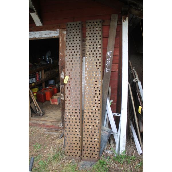 Perforated ramps, misc. steel