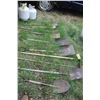 Image 2 : Qty of shovels, sledge hammer, sharp shooter, and hose