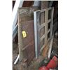 Image 1 : Misc. plywood, heavy mesh, wood ladder
