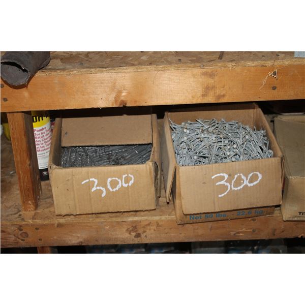 Approx. 5- boxes of various sized nails