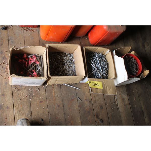 4- containers of nails
