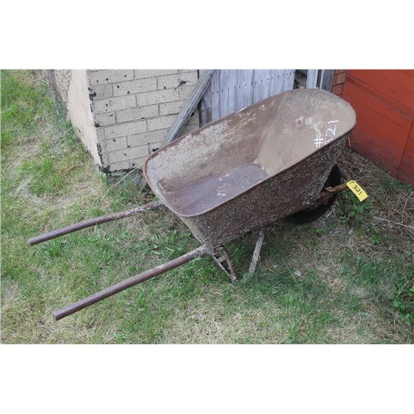 Old wheel barrow