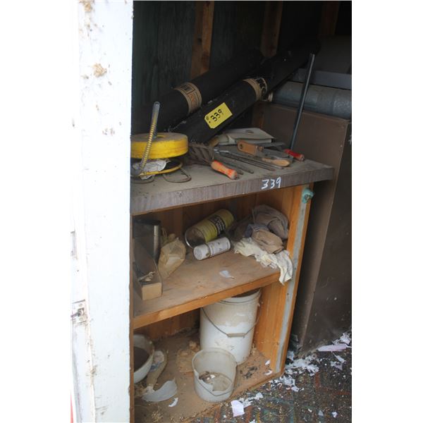 Building paper, fencing tool, horse tools and misc.