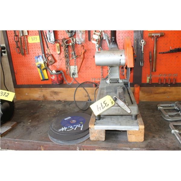 Elec. cut-off saw c/w 4 extra blades