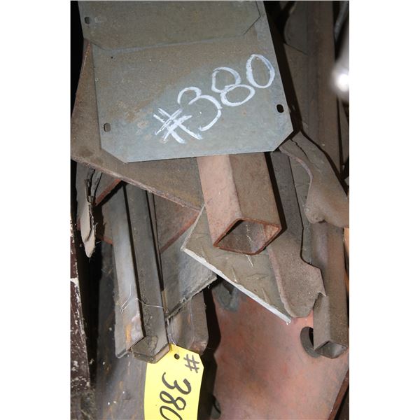 Misc. steel on South side of brown counter