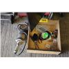 Image 1 : Elec. Grinder, pliers, gauges, welding shield, cabinet, etc.