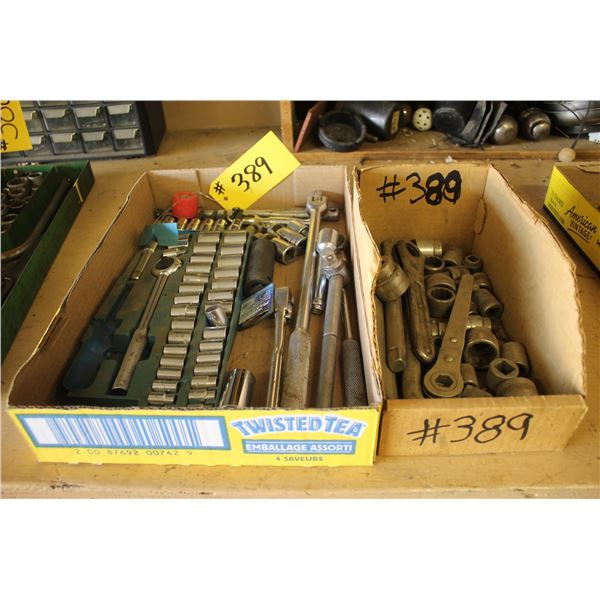 2- Boxes c/w sockets, ratchets, etc.