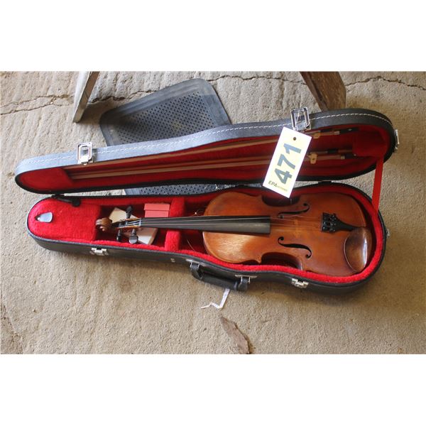 Violin in case