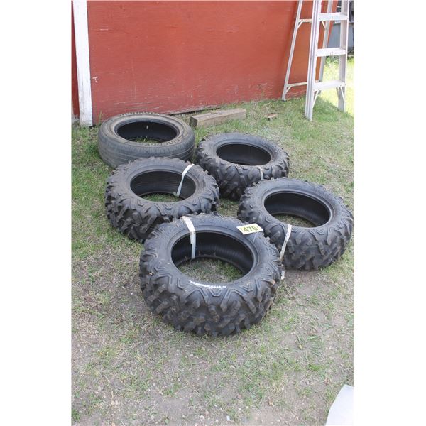 4- Quad tires, 26x8.00 R14