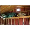 Image 1 : Balance of items in granary. Wood, mirror, rocker, tarps, solid cement and misc.