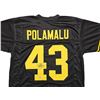 Image 2 : PITTSBURGH STEELERS TROY POLAMALU AUTOGRAPHED BLACK JERSEY BECKETT