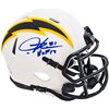 Image 1 : LADAINIAN TOMLINSON AUTOGRAPHED SAN DIEGO CHARGERS LUNAR ECLIPSE MINI HELMET HOF 17 BECKETT