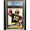 Image 1 : 1999 HOT SHOT PROSPECTS TOM BRADY PRE ROOKIE CARD GCG GRADED 9.5