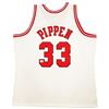 Image 1 : Chicago Bulls Scottie Pippen Autographed White Authentic Mitchell and Ness Jersey XXL Beckett COA