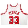 Image 2 : Chicago Bulls Scottie Pippen Autographed White Authentic Mitchell and Ness Jersey XXL Beckett COA